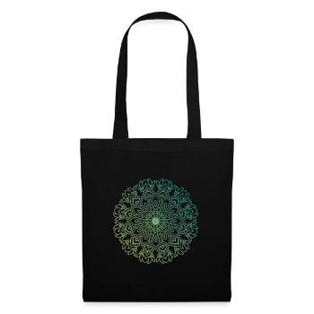 Mandala - Stoffbeutel - Schwarz - Vorne