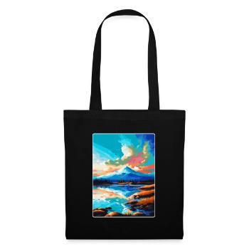 Abisko Suède Affiche de voyage vintage WPA Souvenir - Sac en tissu - noir - Devant