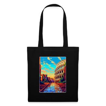 Rome Italy Vintage Travel Poster Souvenir Souvenir - Tote Bag - black - Front