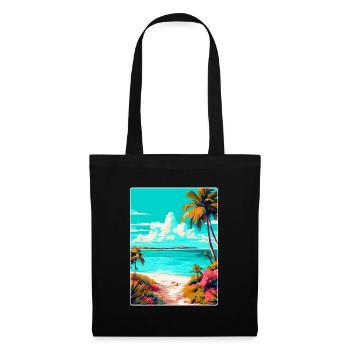 Turks Caicos Islands Caribbean Travel Poster WPA - Tote Bag - black - Front