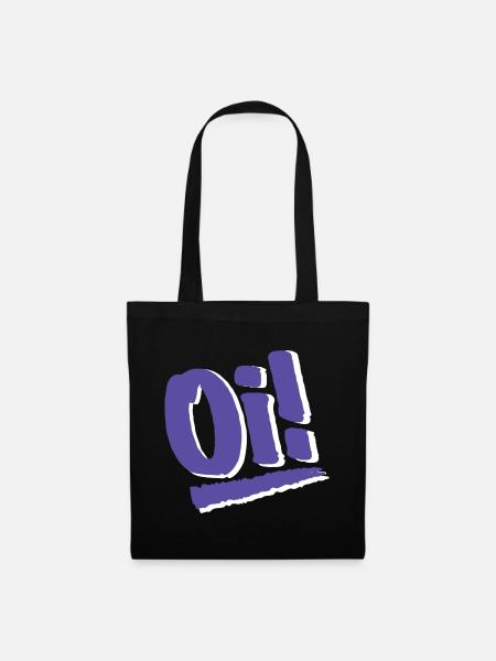 Oi! Graffiti Exclaim Shirt - Stoffbeutel - Schwarz