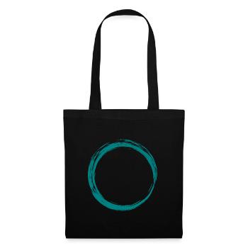 Kreis Symbol Design Bürste Anpassbar - Stoffbeutel - Schwarz - Vorne