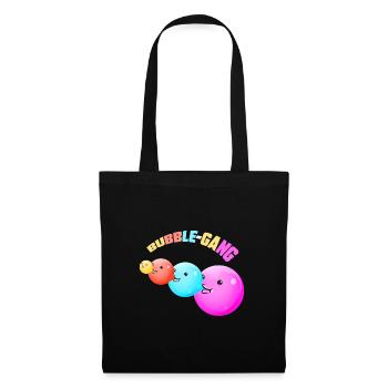 Kaugummiblasen Comic Figuren Bubble Gum - Stoffbeutel - Schwarz - Vorne