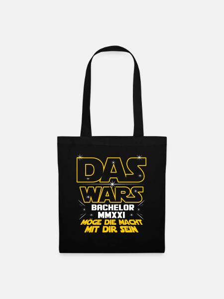 Das Wars Bachelor 2021 Möge Macht Mit Dir Sein Uni - Stoffbeutel - Schwarz