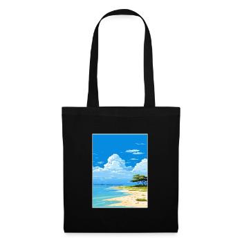 Lady Elliot Island Australien Deko Reiseposter - Stoffbeutel - Schwarz - Vorne