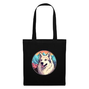 Kyi Leo Hunderasse Cartoon Kawaii Aquarell - Stoffbeutel - Schwarz - Vorne