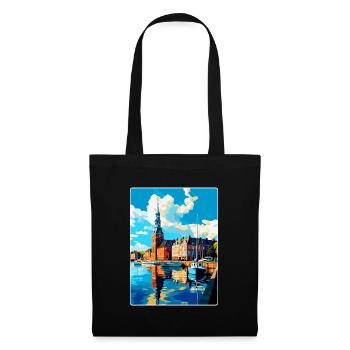 Helsingborg Sweden Vintage Travel Poster Souvenir - Tote Bag - black - Front