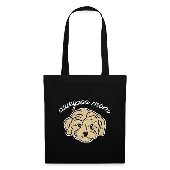 cavapoo mom - Stoffbeutel - Schwarz - Vorne