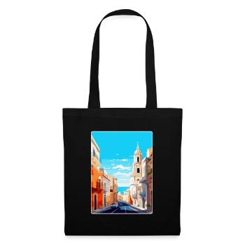 Cadix Espagne Affiche de voyage vintage WPA Art Souvenir - Sac en tissu - noir - Devant