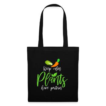 Vegan - Stoffbeutel - Schwarz - Vorne