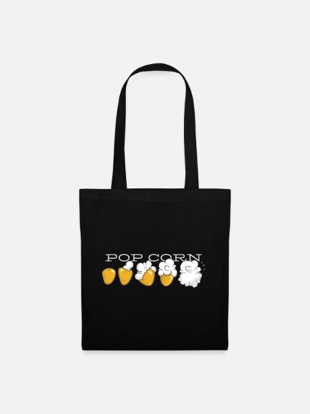 Évolution du pop-corn - Sac en tissu - noir