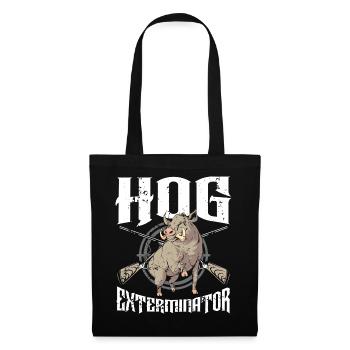 Hog Exterminator Wildschwein Wildschwein Jäger Hog - Stoffbeutel - Schwarz - Vorne