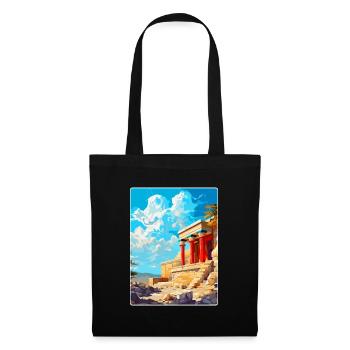Knossos Palace Greece Vintage Travel Poster WPA - Tote Bag - black - Front