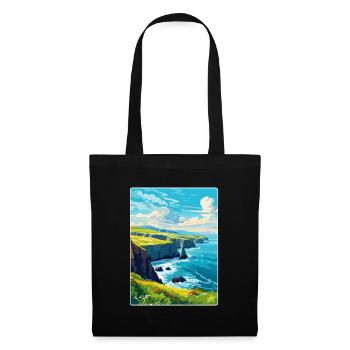 Dingle Halbinsel Irland Vereinigtes Königreich Vintage Reiseposter - Stoffbeutel - Schwarz - Vorne