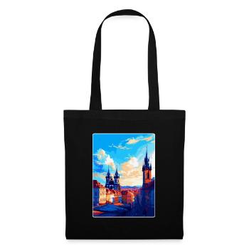 Prague Czech Republic Vintage Travel Poster WPA - Tote Bag - black - Front