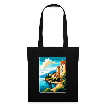 Mallorca Spanien Vintage Reiseplakat Souvenir WPA - Stoffbeutel - Schwarz - Vorne
