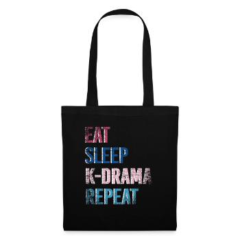 K Drama K-Drama Geschenk - Stoffbeutel - Schwarz - Vorne