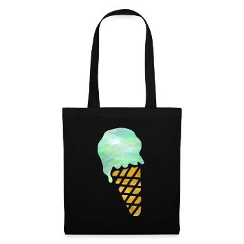 Eiscreme - Stoffbeutel - Schwarz - Vorne