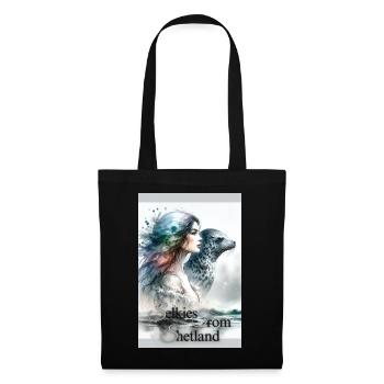 Selkies aus Shetland - Stoffbeutel - Schwarz - Vorne