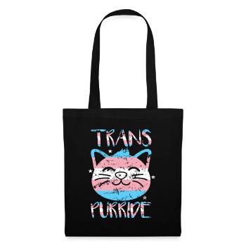Transgender Geschenk - Stoffbeutel - Schwarz - Vorne