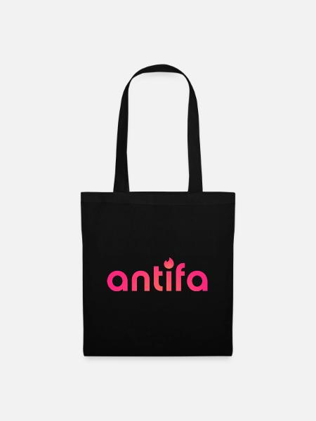 Antifa - It's a match! - Tote Bag - black