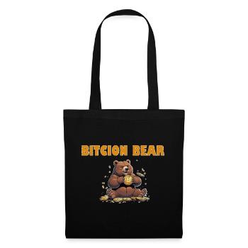 Bitcoin Bear - Sac en tissu - noir - Devant