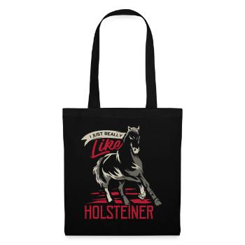 Feuriges Holsteiner Dressurtalent - Stoffbeutel - Schwarz - Vorne