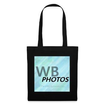 HELLBLAUES WBP-LOGO - Stoffbeutel - Schwarz - Vorne