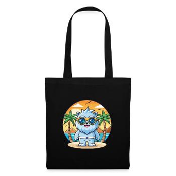 Yeti Lunettes de soleil de plage d’été de dessin animé drôle - Sac en tissu - noir - Devant