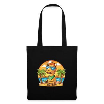 Lunettes de soleil de plage d’été de dessin animé drôle de chameau - Sac en tissu - noir - Devant