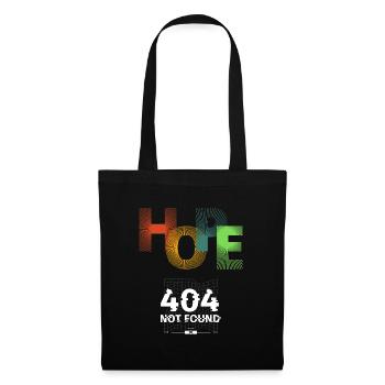 Hope not found 404 - Stoffbeutel - Schwarz - Vorne