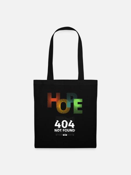 Hope not found 404 - Stoffbeutel - Schwarz