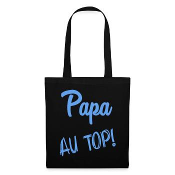 FROHER VATERTAG. PAPA. VATERTAG - Stoffbeutel - Schwarz - Vorne