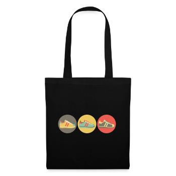 Sneakers retro - Tote Bag - black - Front
