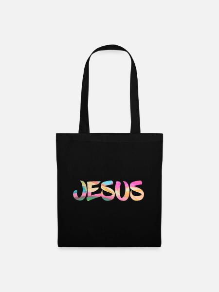 Jesus - Stoffbeutel - Schwarz