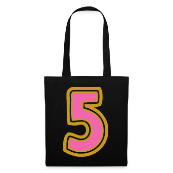 5. 5 YEARS. 5th ANNIVERSARY. 5 YEAR ANNIVERSARY - Tote Bag - black - Front