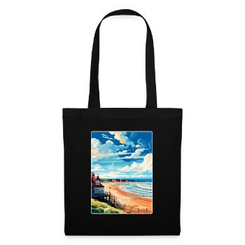 Saltburn By The Sea England Uk Travel Poster WPA - Tote Bag - black - Front
