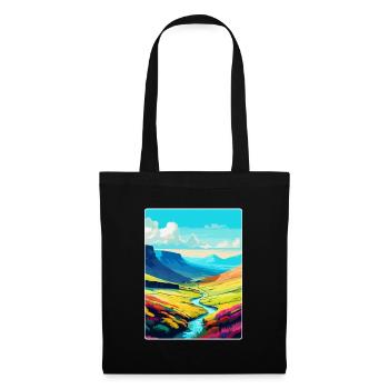 Brecon Beacons Wales Uk Travel Poster Souvenir WPA - Tote Bag - black - Front