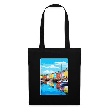 Plymouth England Uk Vintage Travel Poster Souvenir - Tote Bag - black - Front
