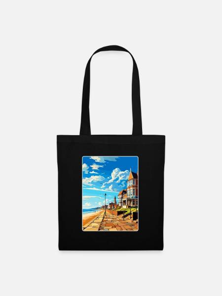 Herne Bay England Uk Vintage Reiseplakat WPA Kunst - Stoffbeutel - Schwarz