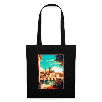 Córdoba Spanien Vintage Reiseplakat WPA Souvenir - Stoffbeutel - Schwarz - Vorne