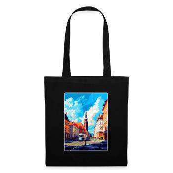 Ostrava Czech Republic Vintage Travel Poster WPA - Tote Bag - black - Front