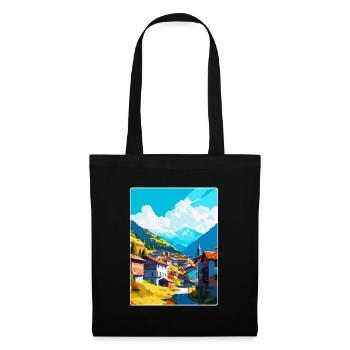Artvin Türkei Vintage Reiseposter WPA Souvenir - Stoffbeutel - Schwarz - Vorne