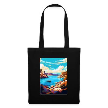 Kornati Kroatien Vintage Reiseplakat Souvenir WPA - Stoffbeutel - Schwarz - Vorne