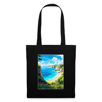 Zakynthos Greece Vintage Travel Poster Souvenir - Tote Bag - black - Front