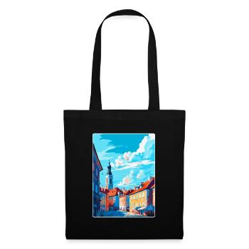 Olsztyn Polen Vintage Reiseplakat Souvenir WPA - Stoffbeutel - Schwarz - Vorne