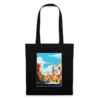 Córdoba Spanien Vintage Reiseplakat WPA Souvenir - Stoffbeutel - Schwarz - Vorne