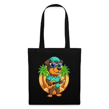 Drôle de Rottweiler Chien Lunettes de soleil de plage d’été - Sac en tissu - noir - Devant