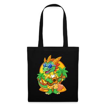 Lunettes de soleil de plage d’été de dessin animé de dragon drôle - Sac en tissu - noir - Devant
