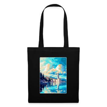 Split Kroatien Vintage Reiseplakat WPA Souvenir - Stoffbeutel - Schwarz - Vorne